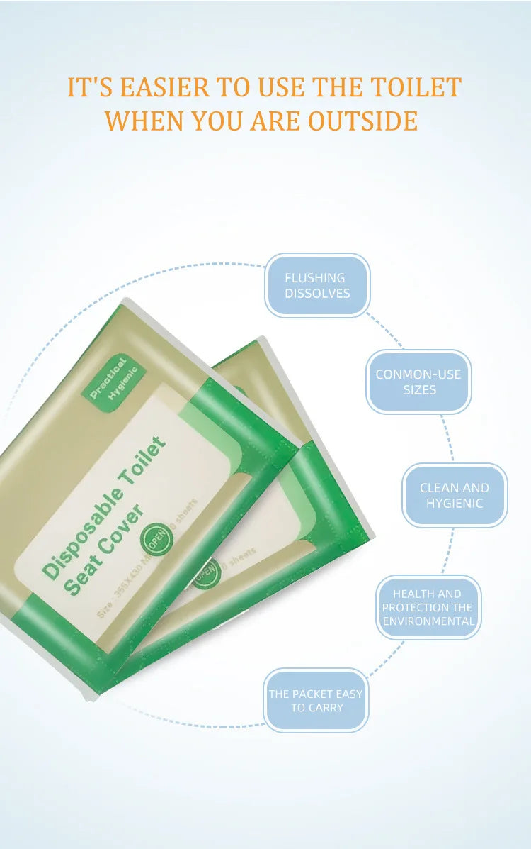 Disposable Toilet Protector | Soluble Toilet Covers