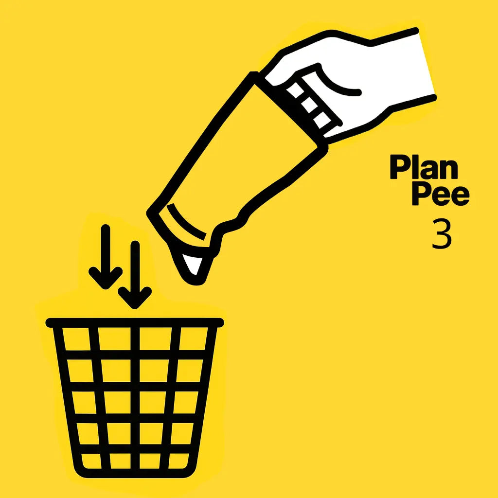 PlanPee – Bolsa urinaria portátil y desechable para conciertos, viajes y aventuras
