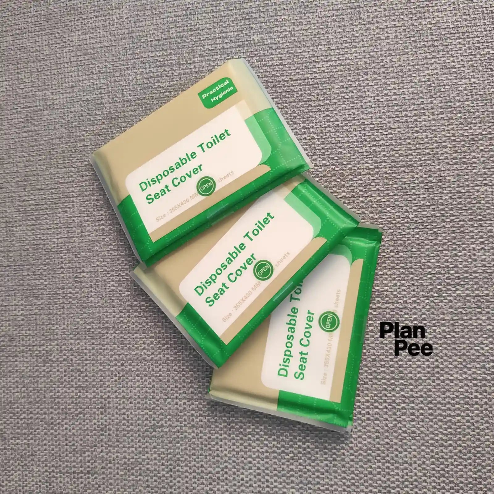 Papel cubre asiento de inorodo desechable en paquetes individuales