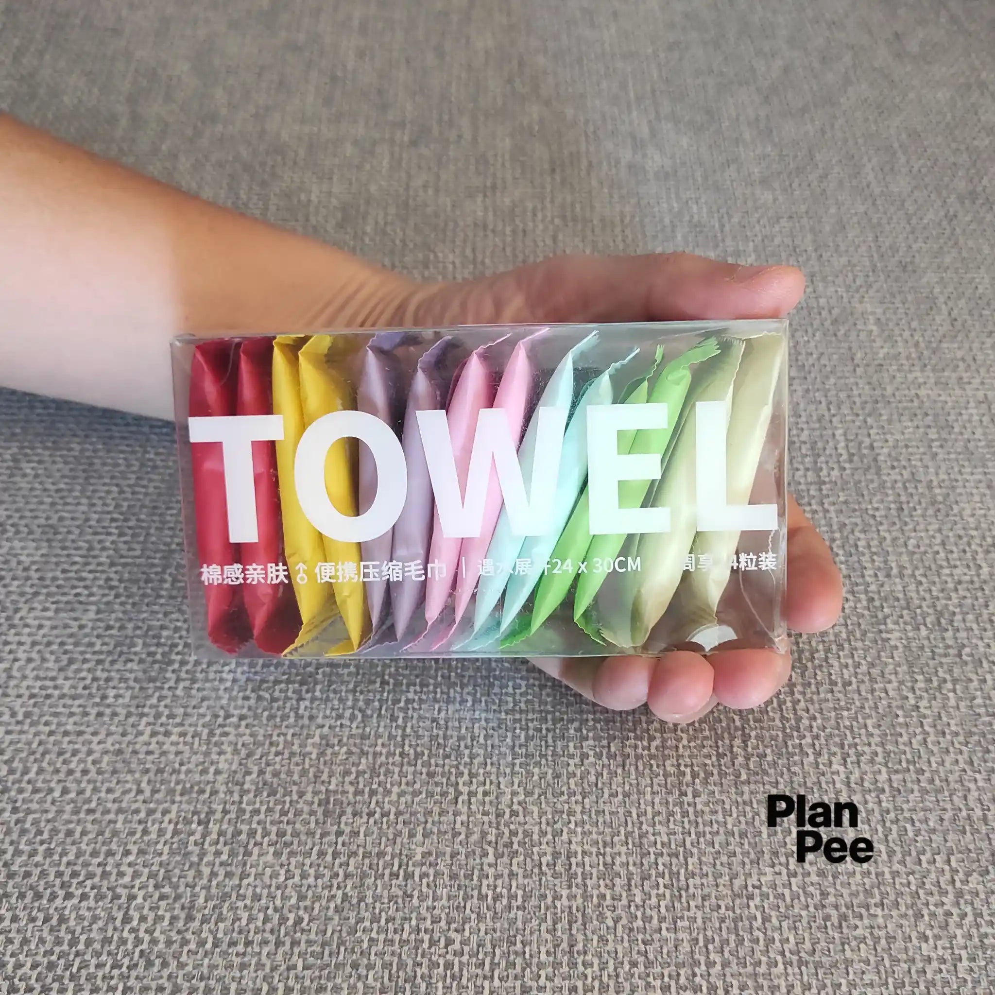 toallas compromidas monodosis colores